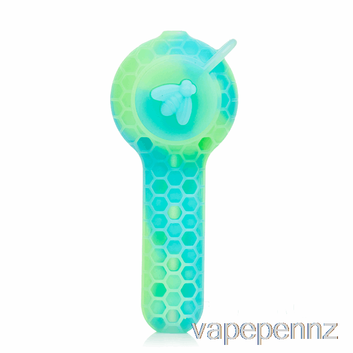 Stratus 2-in-1 Silicone Spoon Aqua Glow (UV Blue / UV Green) VAPE NZ